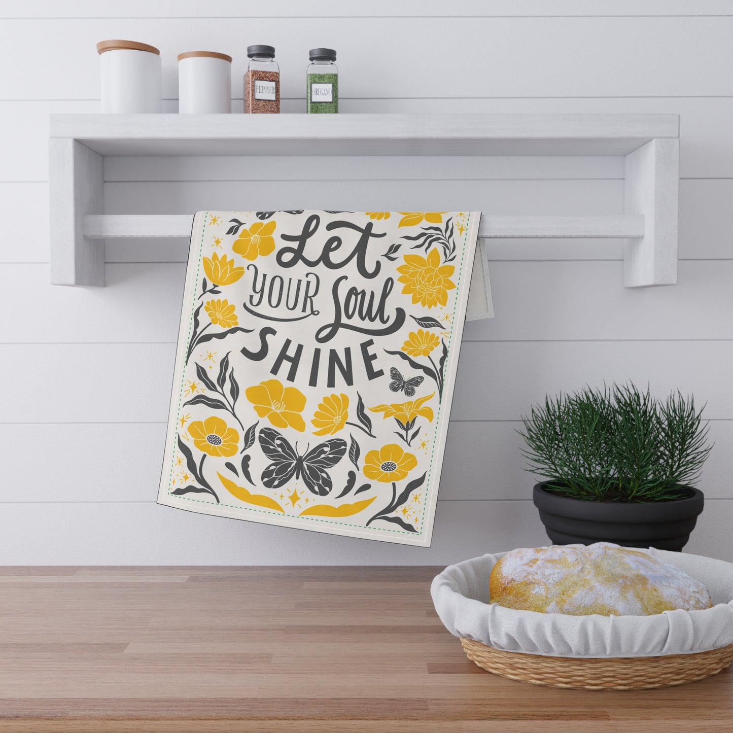 Let Your Soul Shine Tea Towel