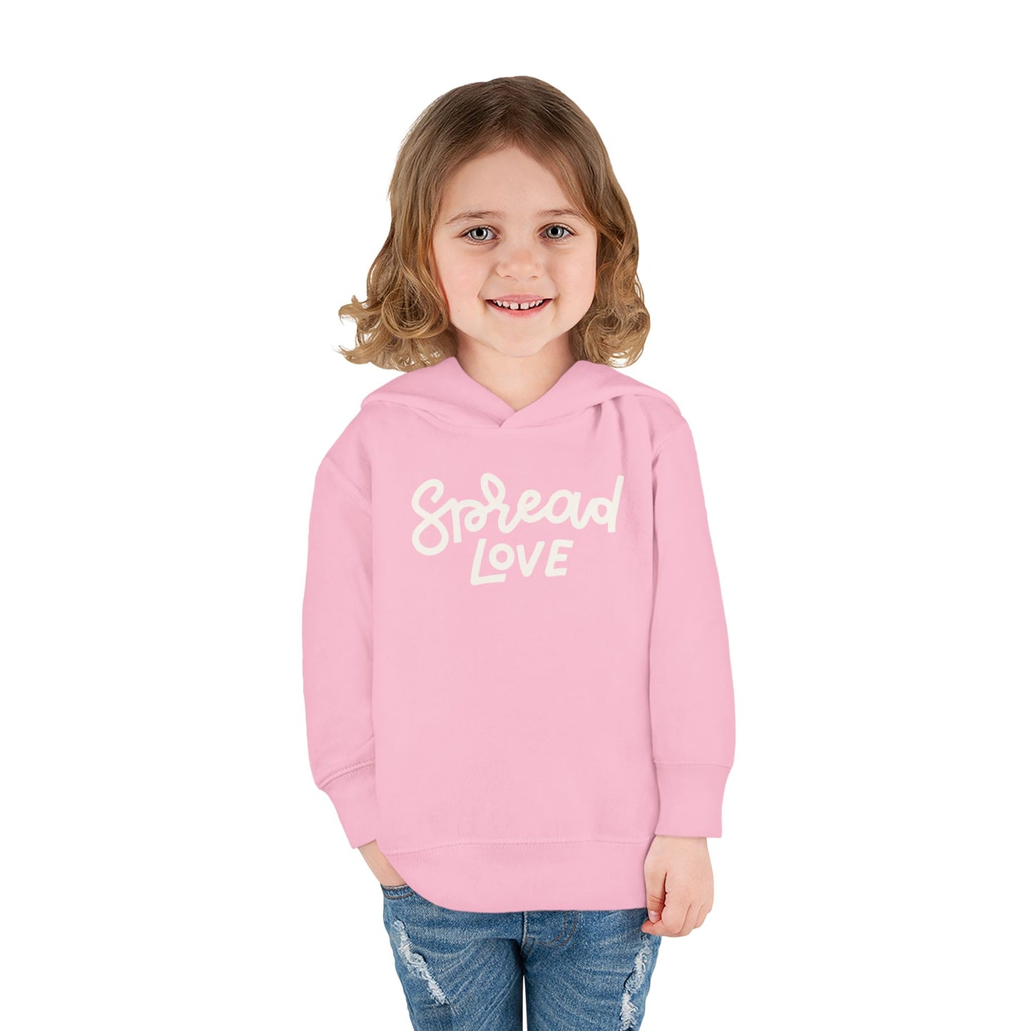 Spread Love Pullover Toddler Fleece Hoodie