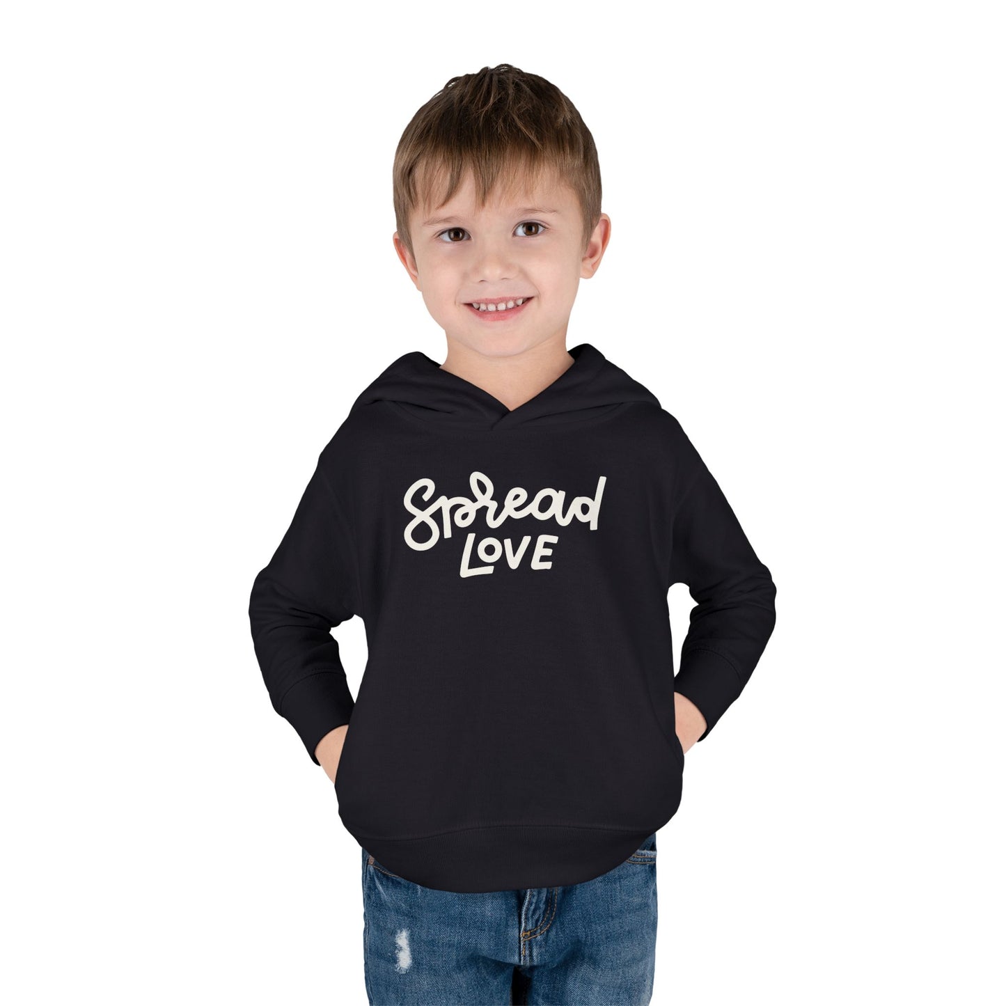 Spread Love Pullover Toddler Fleece Hoodie