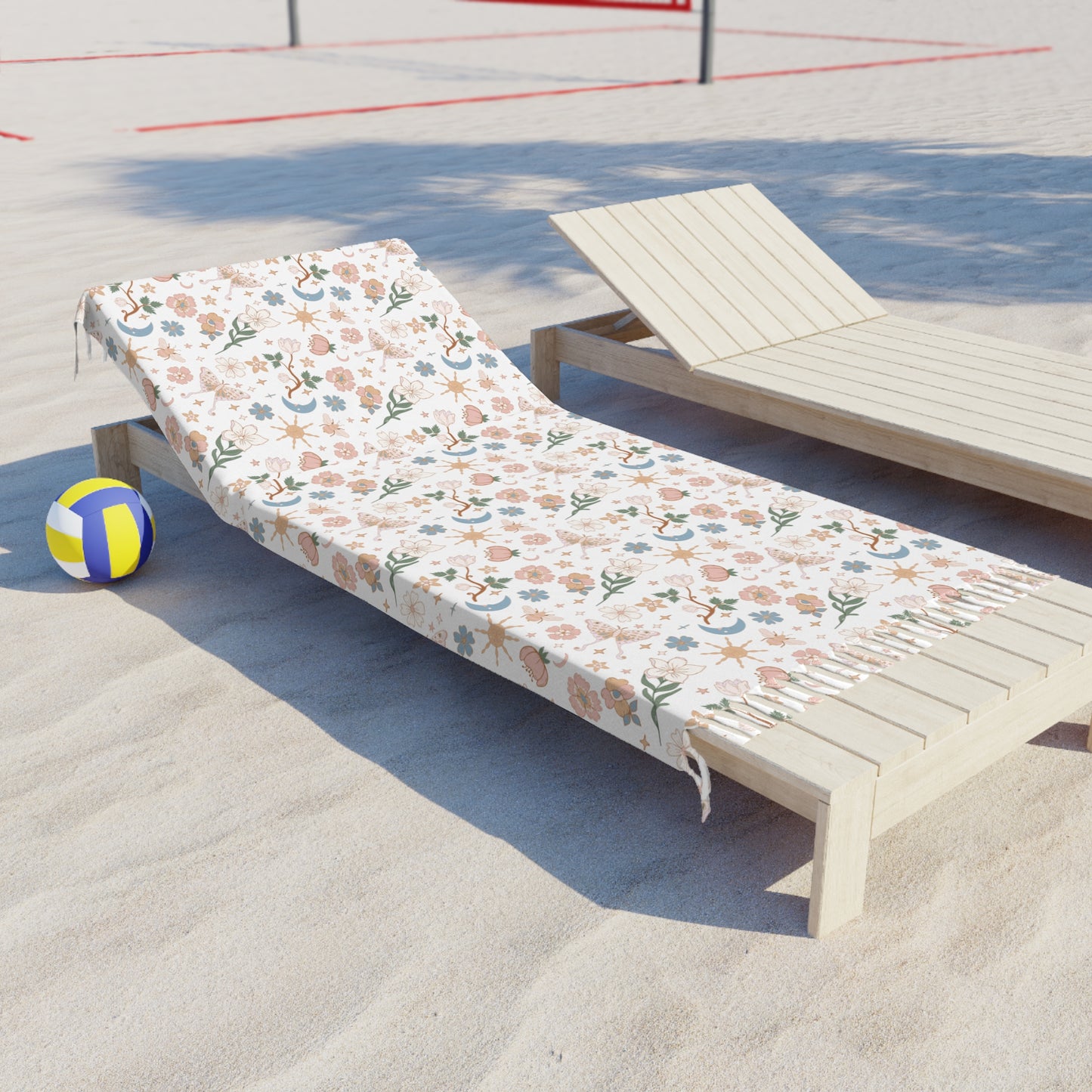 Boho Floral Beach Towel – Stylish and Relaxing for Sunny Days