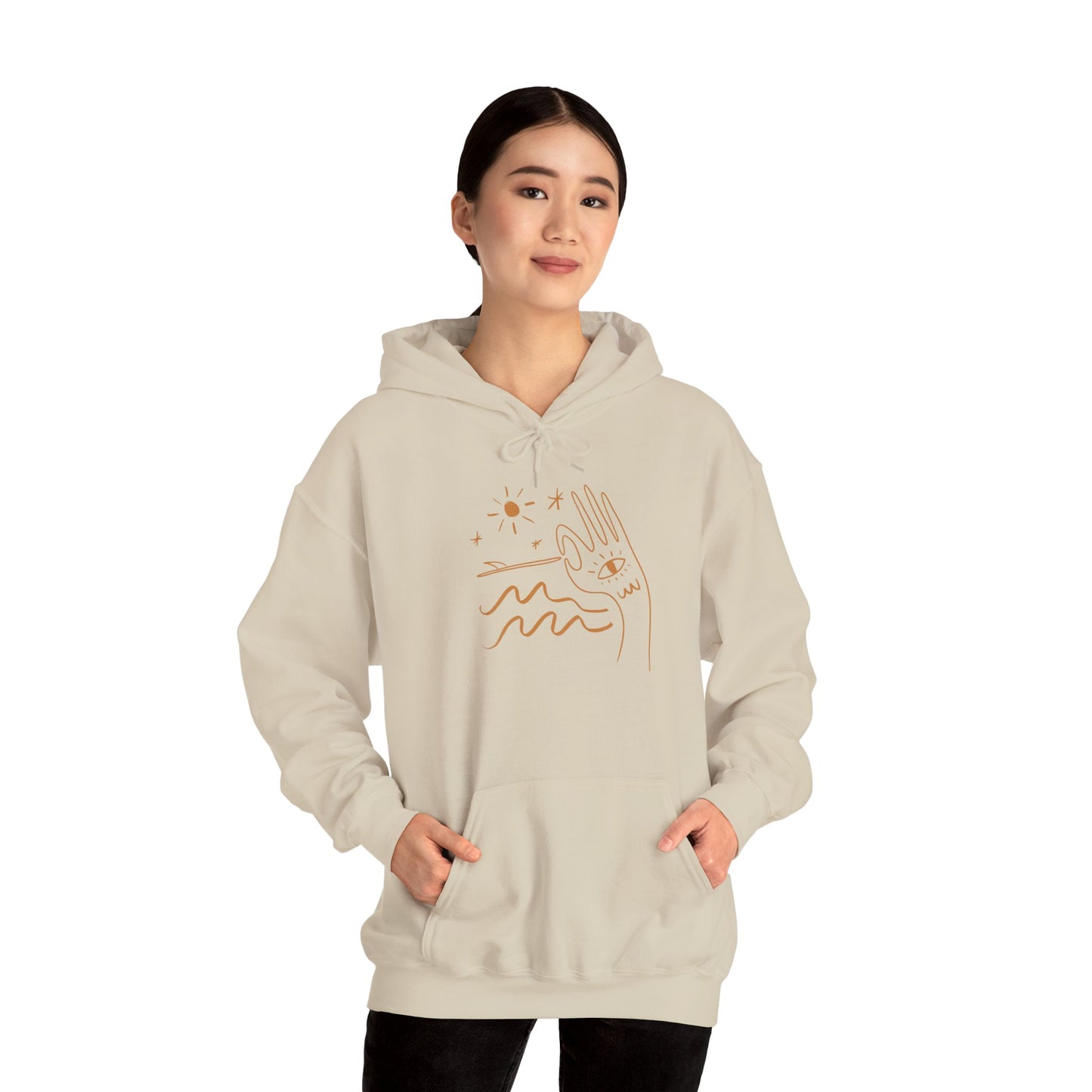 Hand-Ten Unisex Heavy Blend™ Hooded Sweatshirt