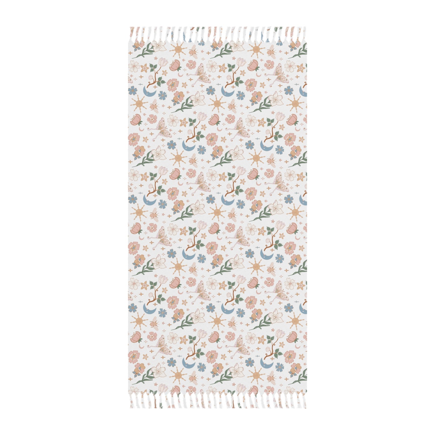 Boho Floral Beach Towel – Stylish and Relaxing for Sunny Days