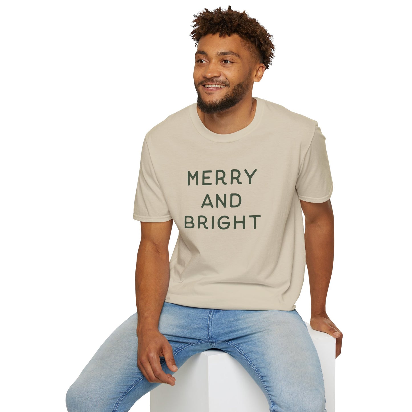 Merry + Bright Typography T-Shirt