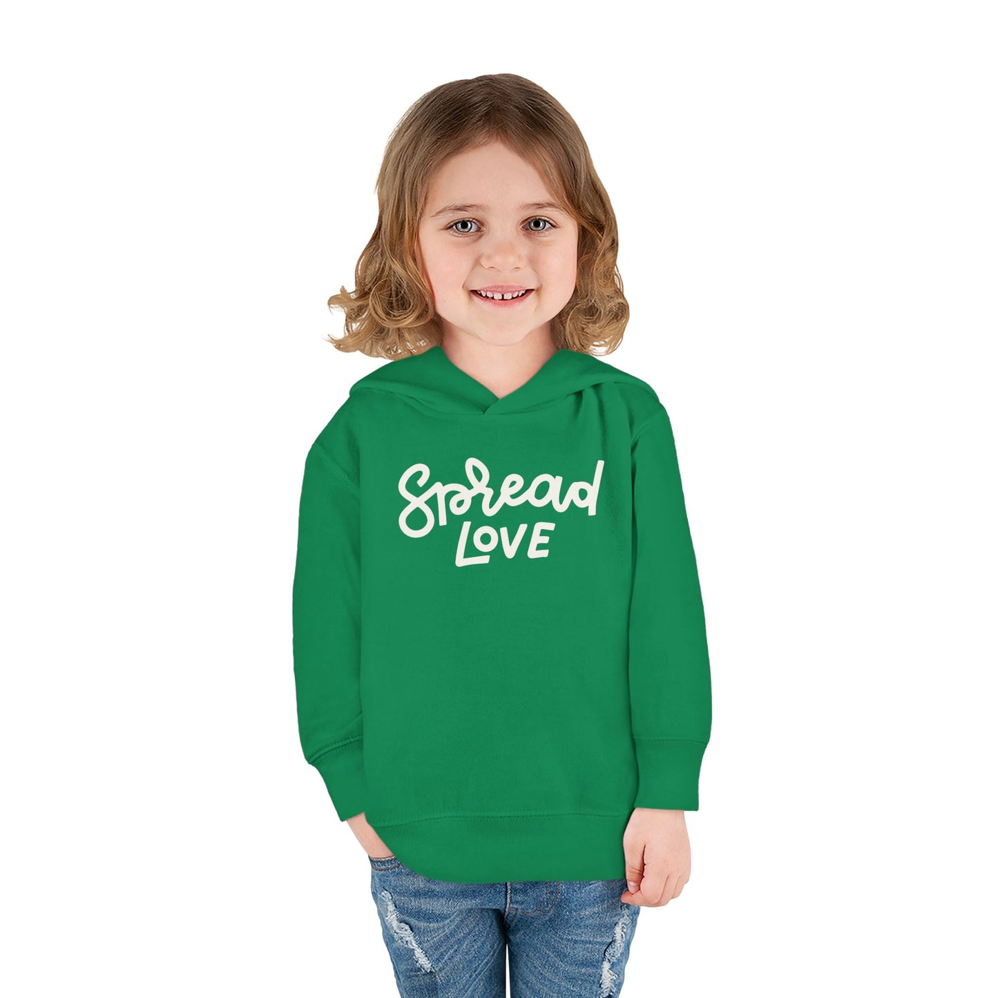 Spread Love Pullover Toddler Fleece Hoodie