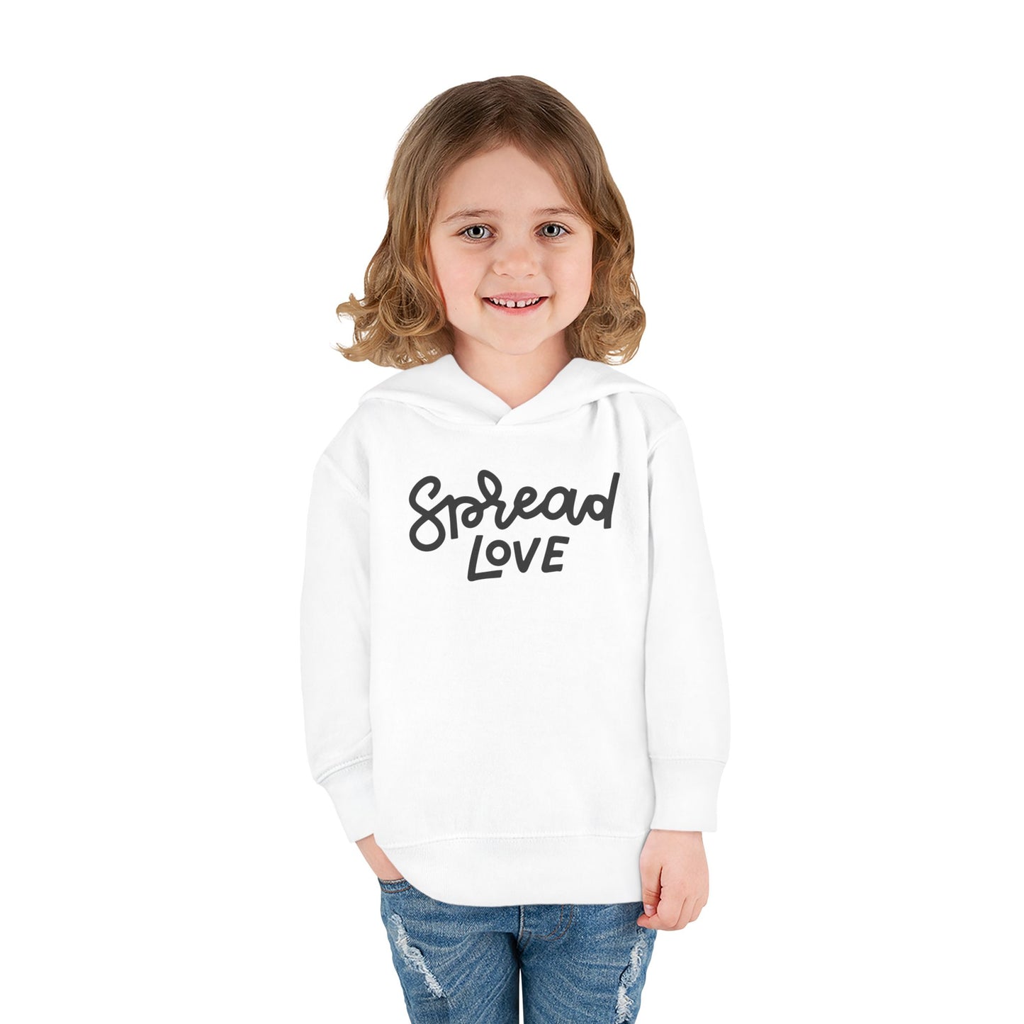 Spread Love Pullover Toddler Fleece Hoodie