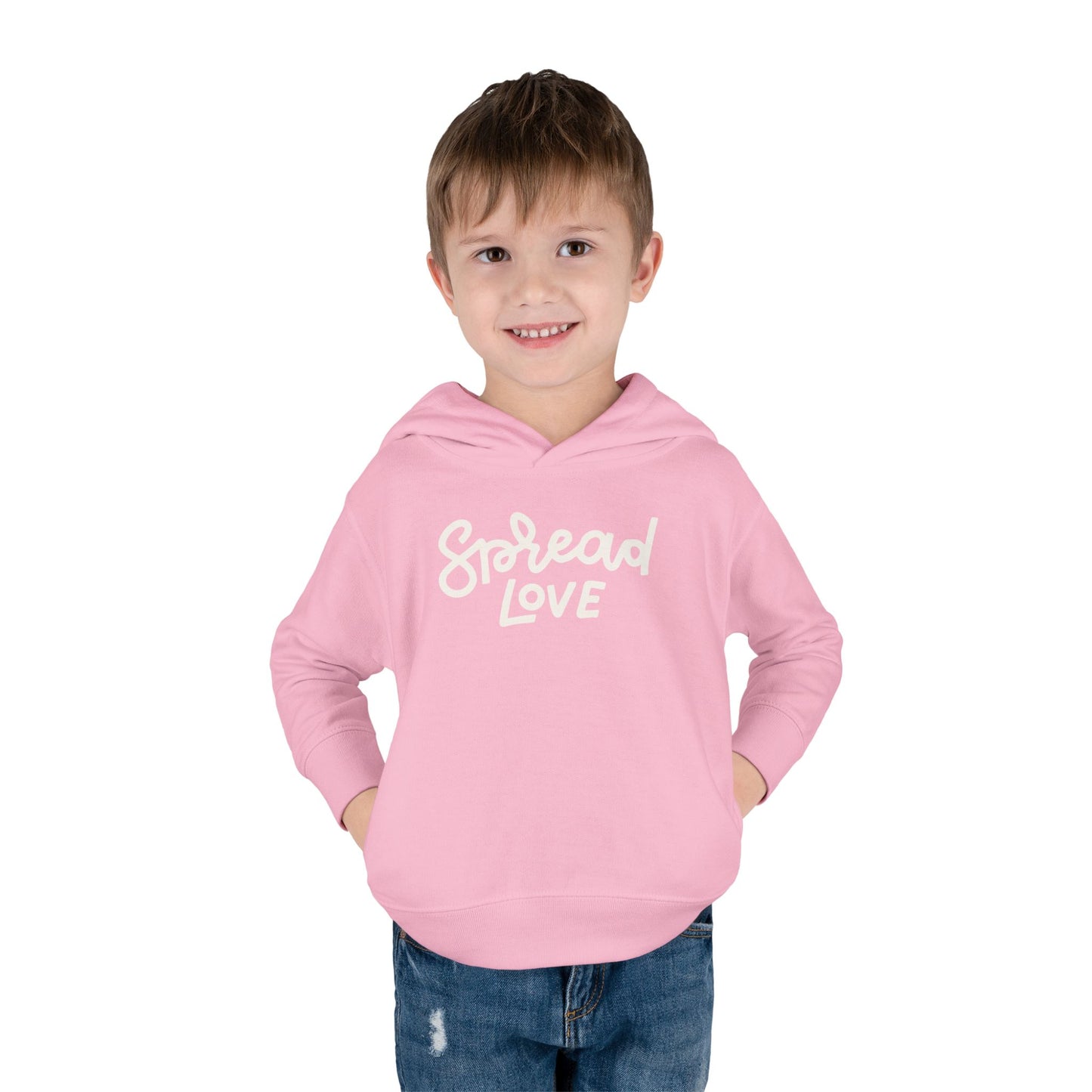 Spread Love Pullover Toddler Fleece Hoodie