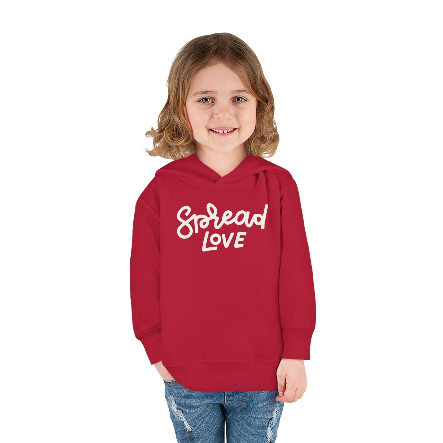 Spread Love Pullover Toddler Fleece Hoodie