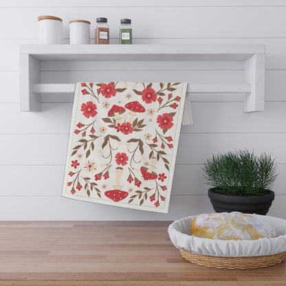 Mushroom Garden Tea Towel