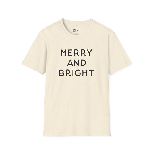 Merry + Bright Typography T-Shirt