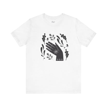 Hands with leaves