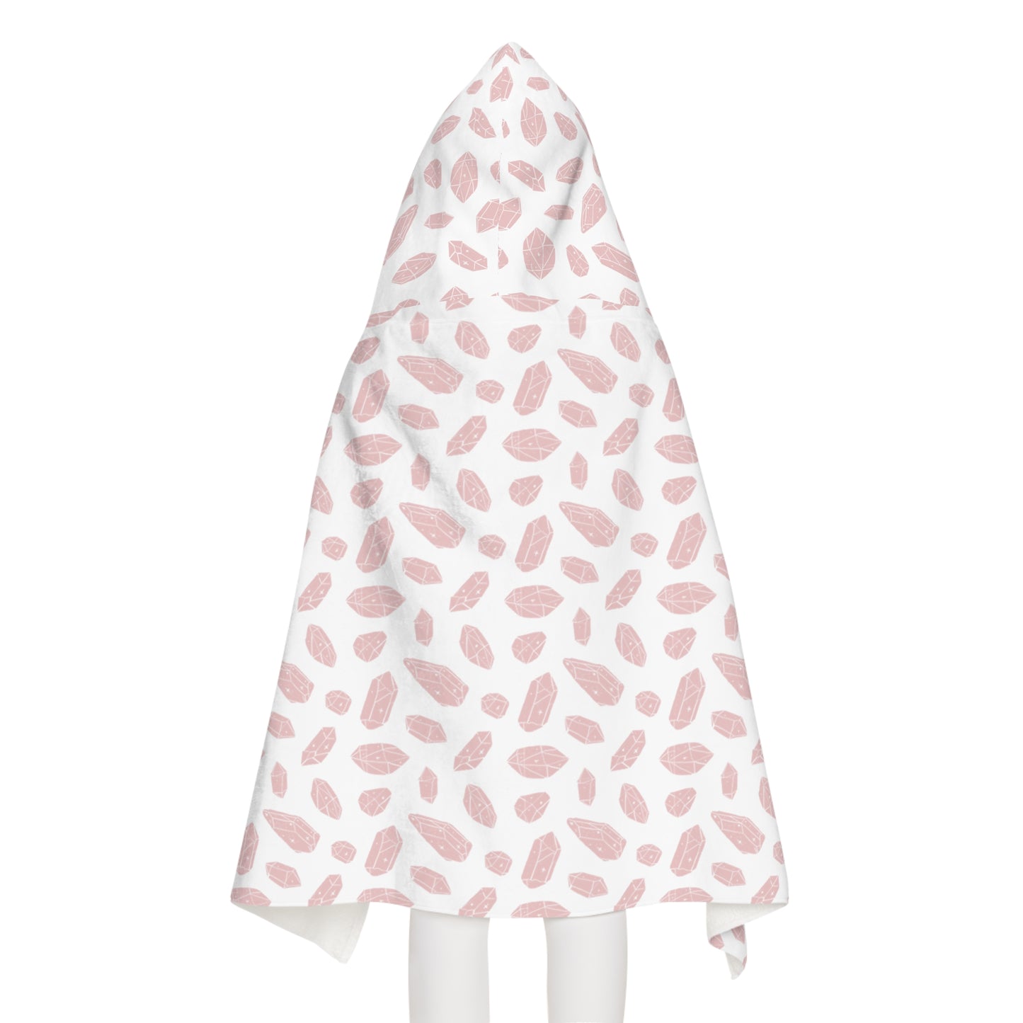 Youth Pink Crystals Hooded Towel