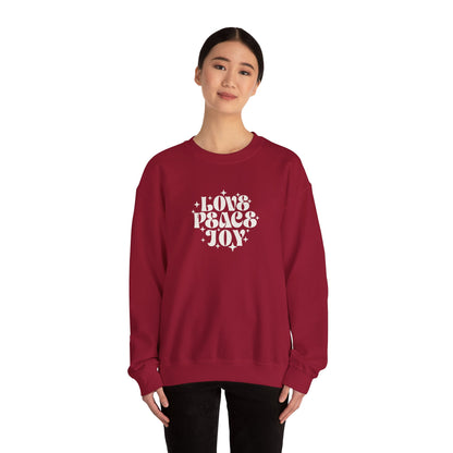 Love Peace Joy Crewneck Sweatshirt