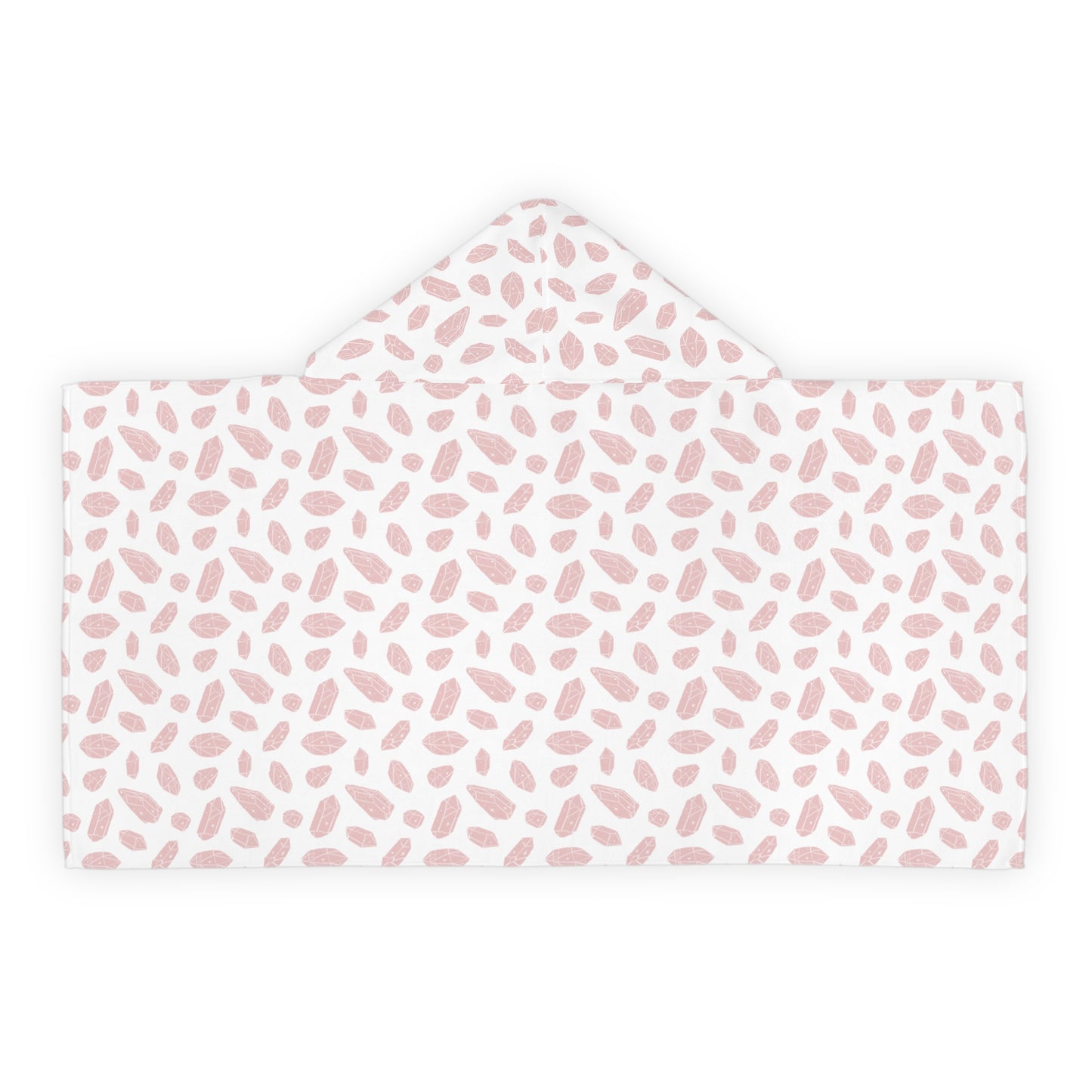 Youth Pink Crystals Hooded Towel