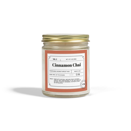 Cinnamon Chai Scented Candles,  ( 9oz)