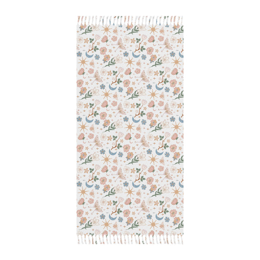 Boho Floral Beach Towel – Stylish and Relaxing for Sunny Days