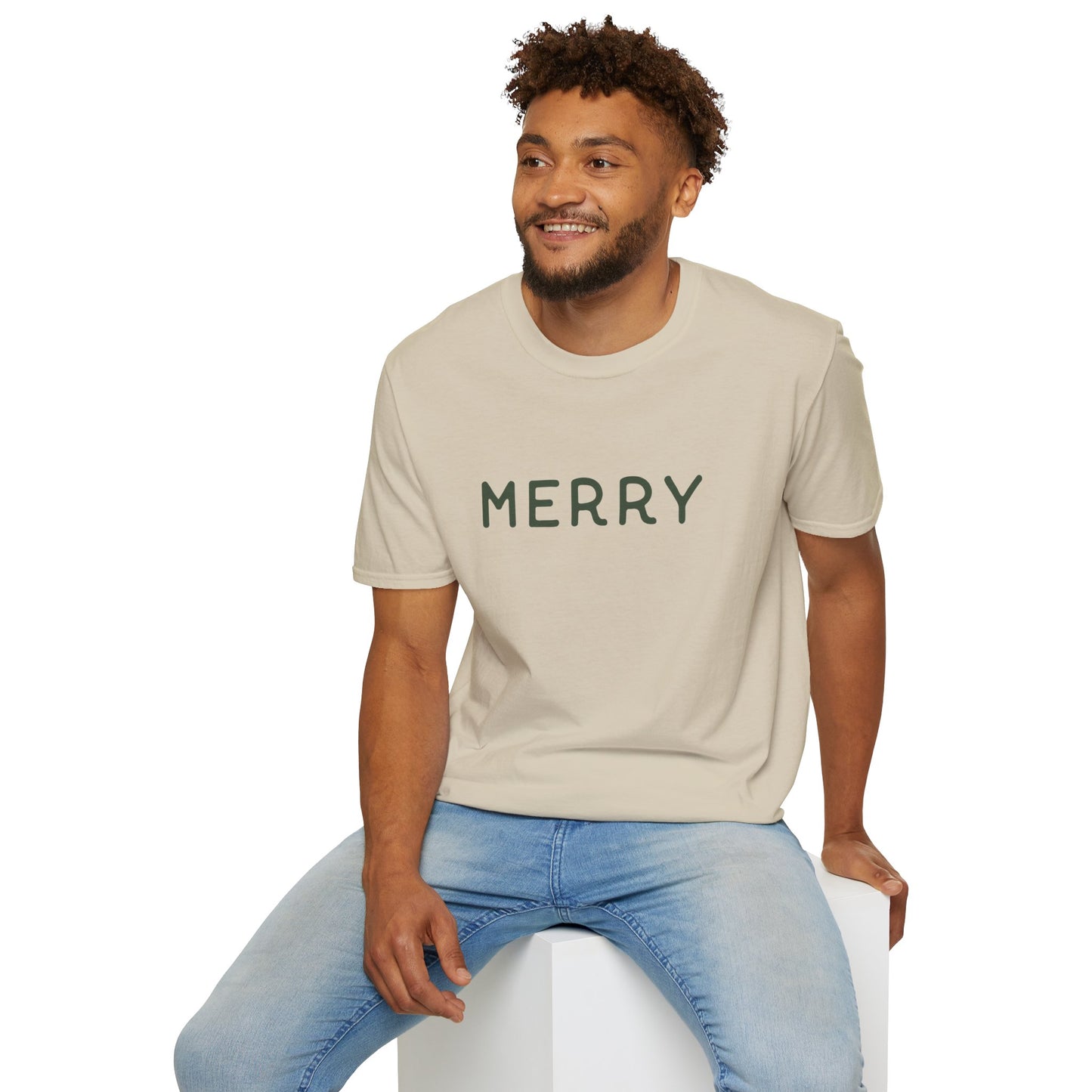 Merry Typography T-Shirt