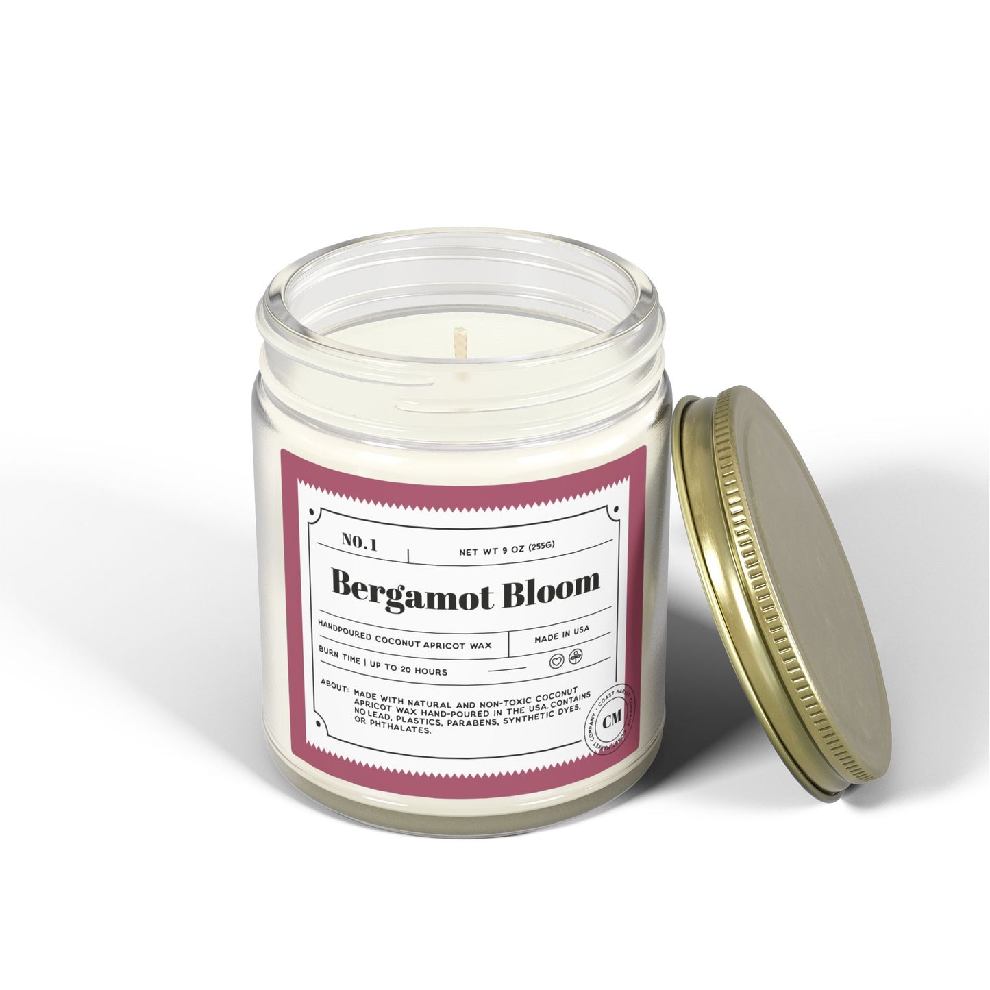 Bergamot Bloom Scented Candles,  ( 9oz)