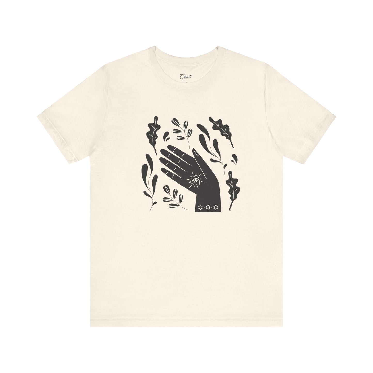 Hands with leaves