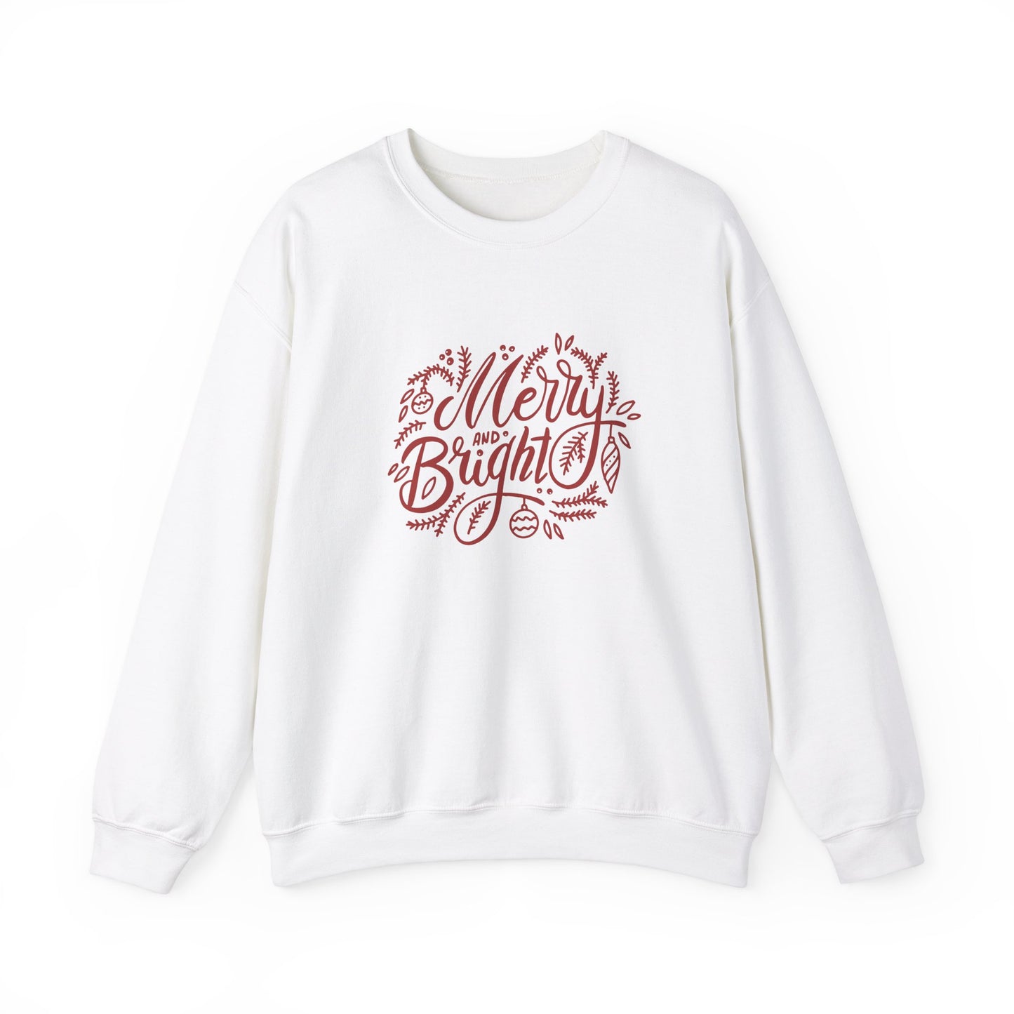 Merry & Bright Floral Crewneck Sweatshirt