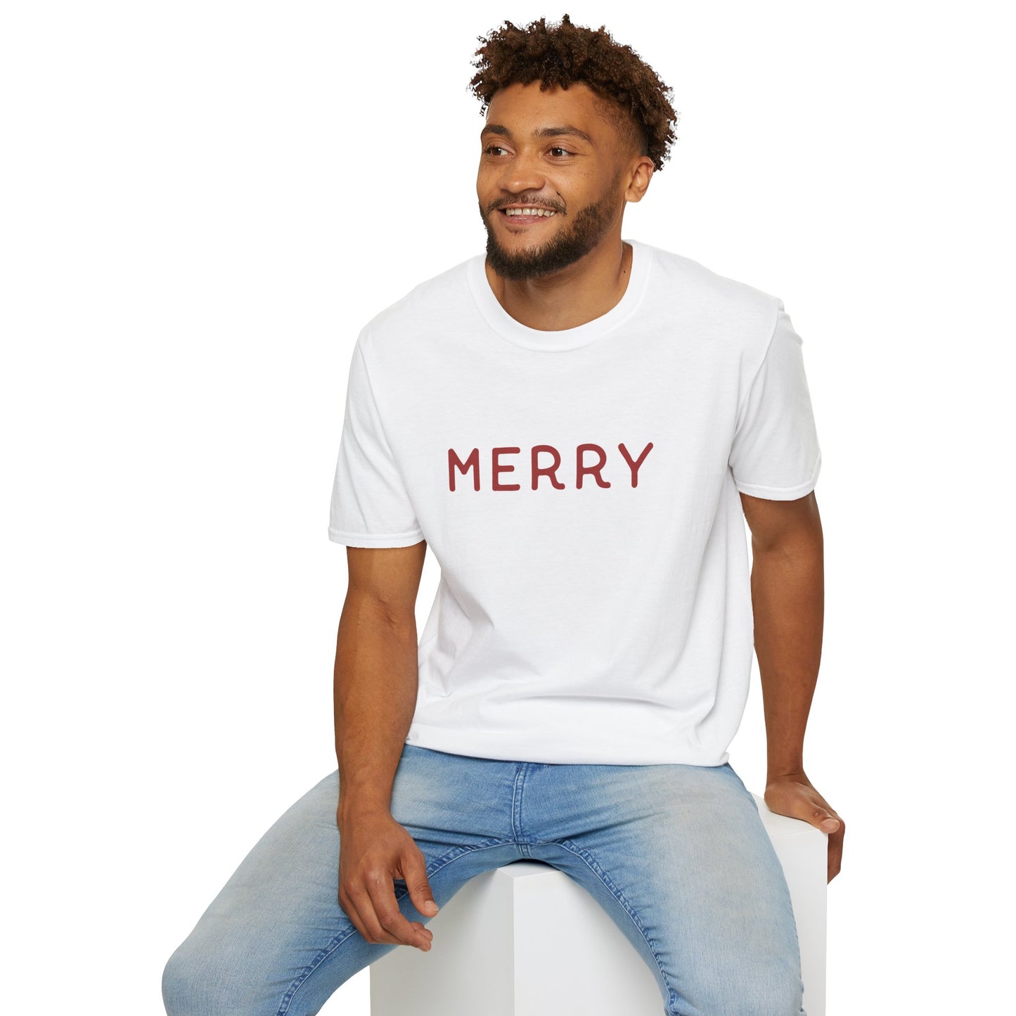 Merry Typography T-Shirt