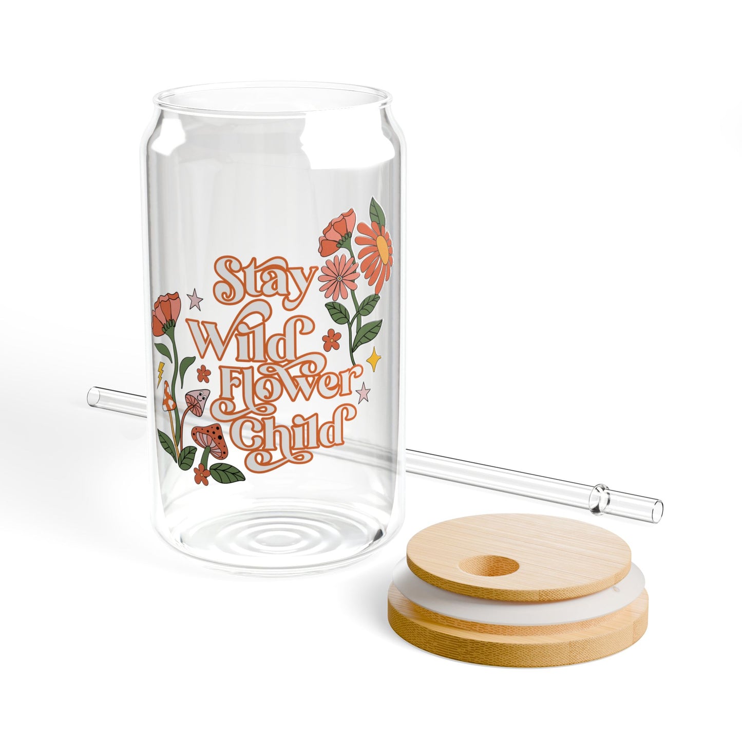 Stay Wild Sipper Glass