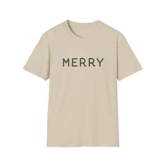 Merry Typography T-Shirt
