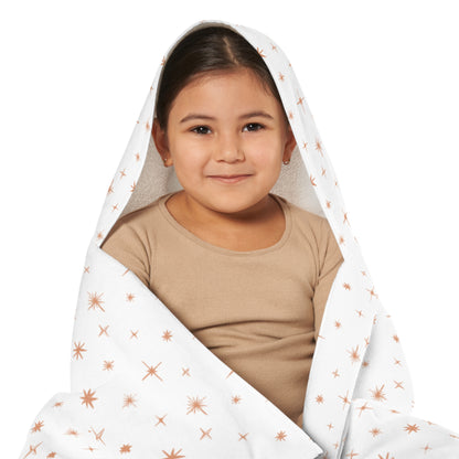Youth Delicate Stars Hooded Towel
