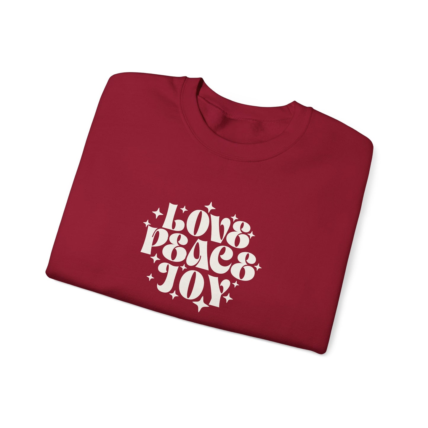 Love Peace Joy Crewneck Sweatshirt