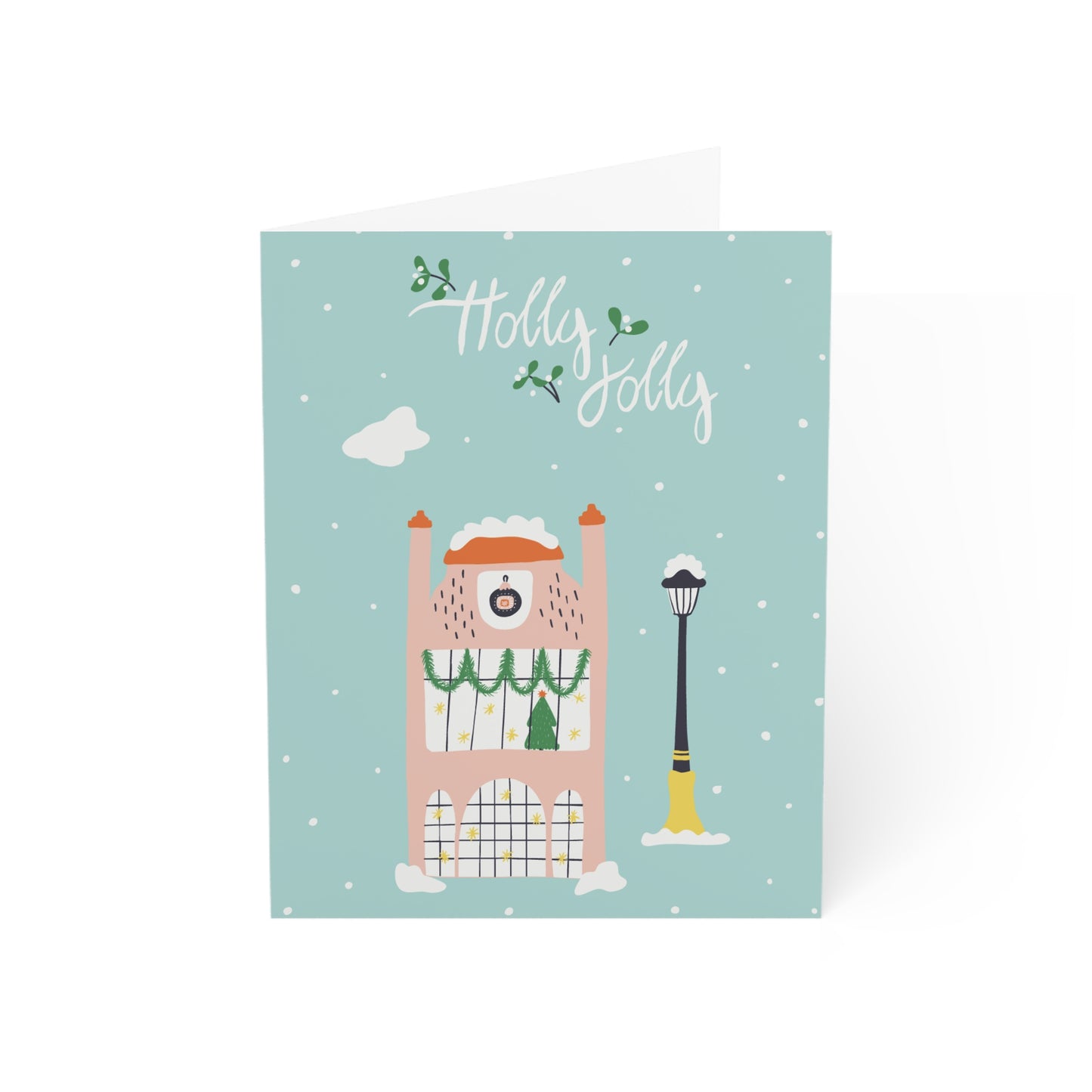 Holiday Greeting Cards - Holly Jolly House (10 and 30 pcs)