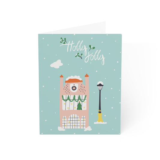 Holiday Greeting Cards - Holly Jolly House (10 and 30 pcs)