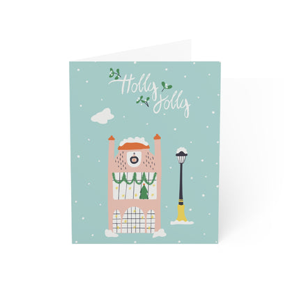 Holiday Greeting Cards - Holly Jolly House (10 and 30 pcs)