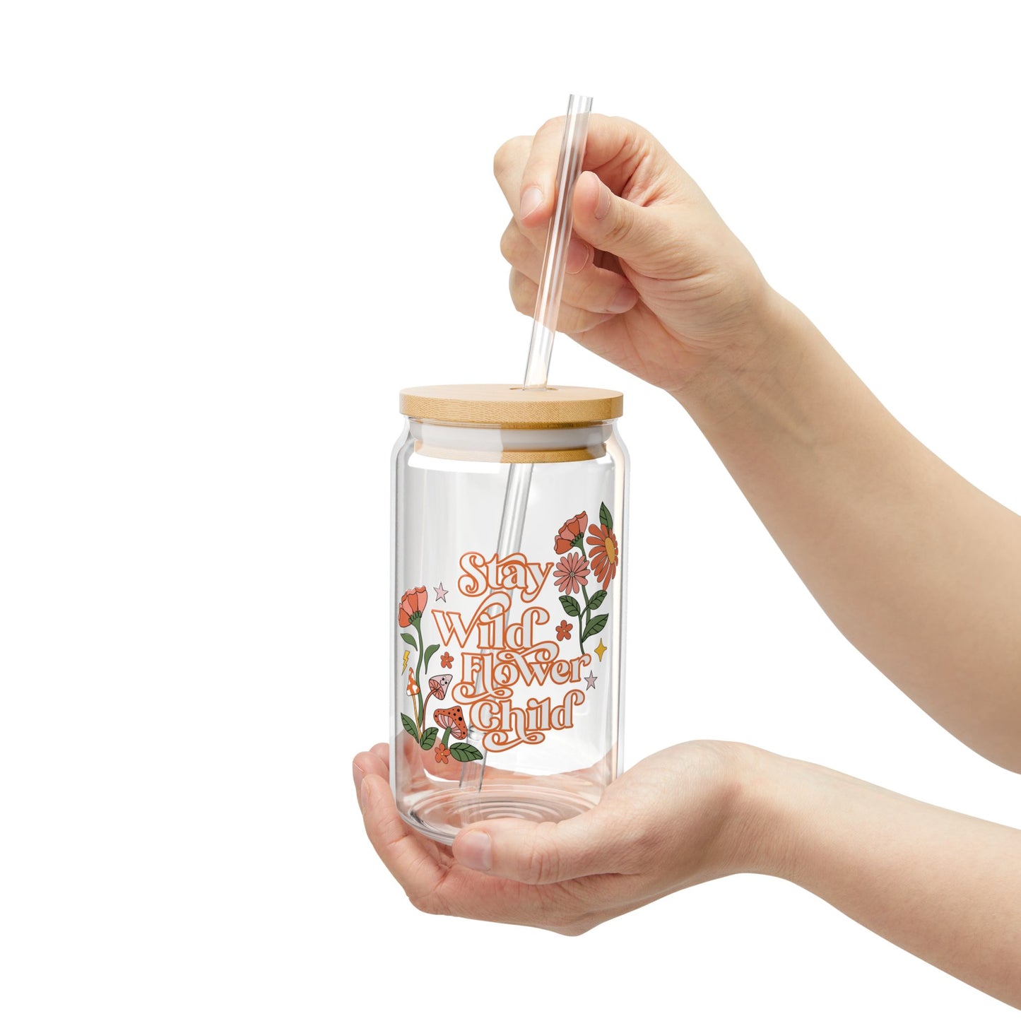 Stay Wild Sipper Glass