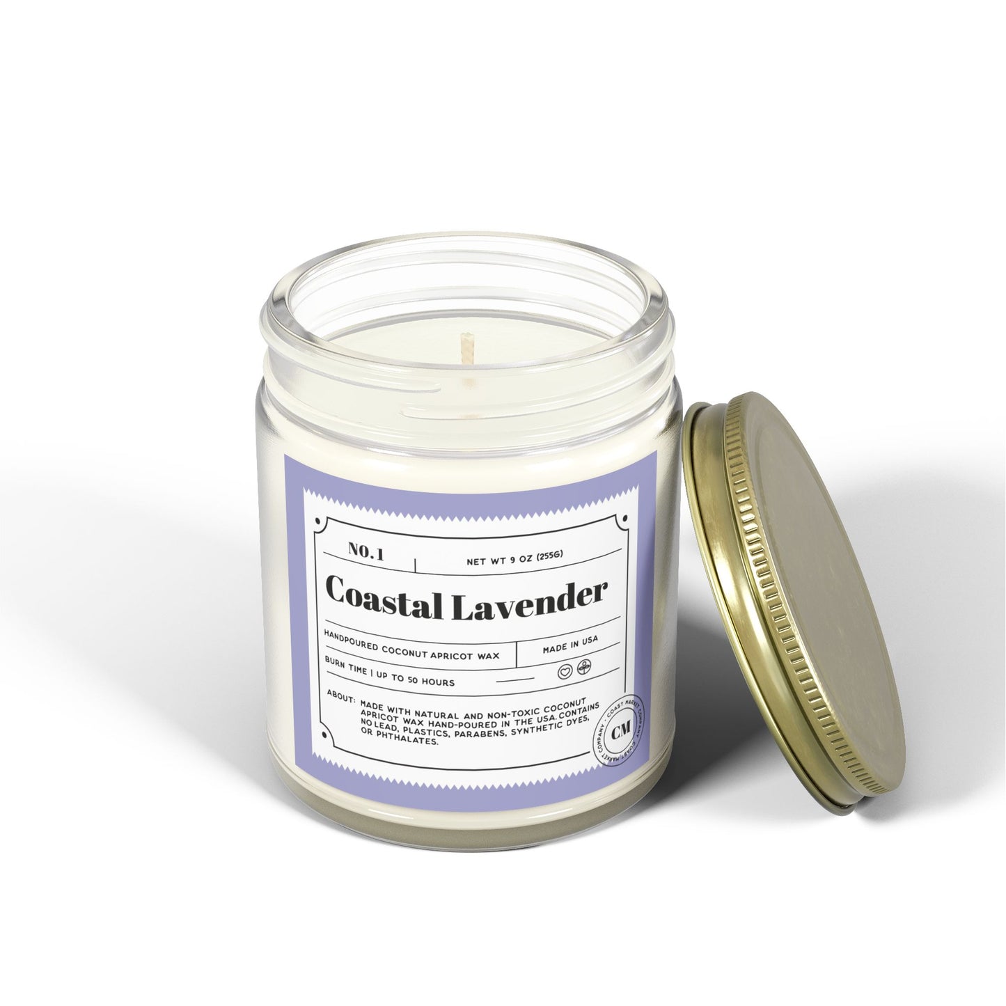 Coastal Lavender Scented Candles, (9oz)