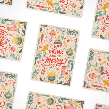 Eat Drink & Be Merry Postcards