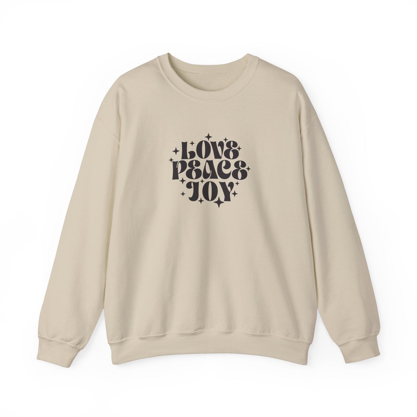 Love Peace Joy Crewneck Sweatshirt