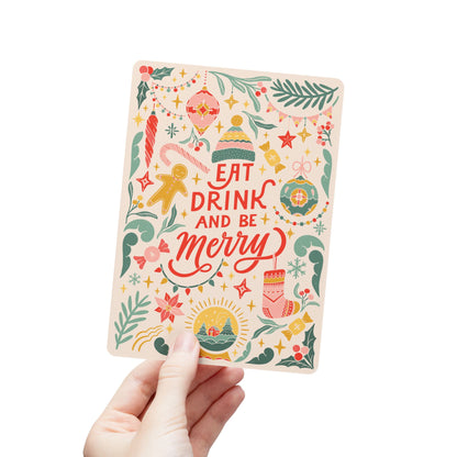 Eat Drink & Be Merry Postcards