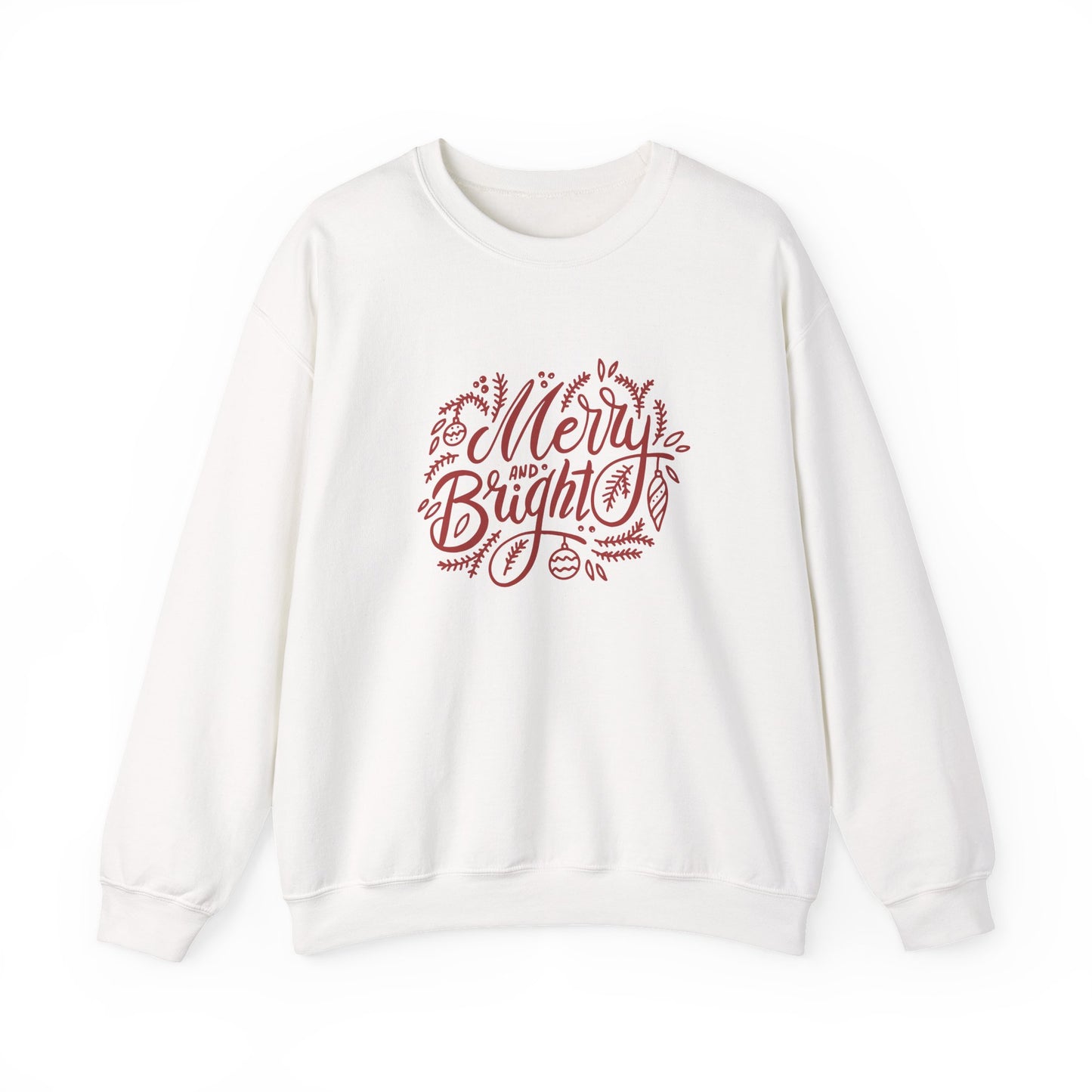 Merry & Bright Floral Crewneck Sweatshirt
