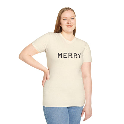 Merry Typography T-Shirt