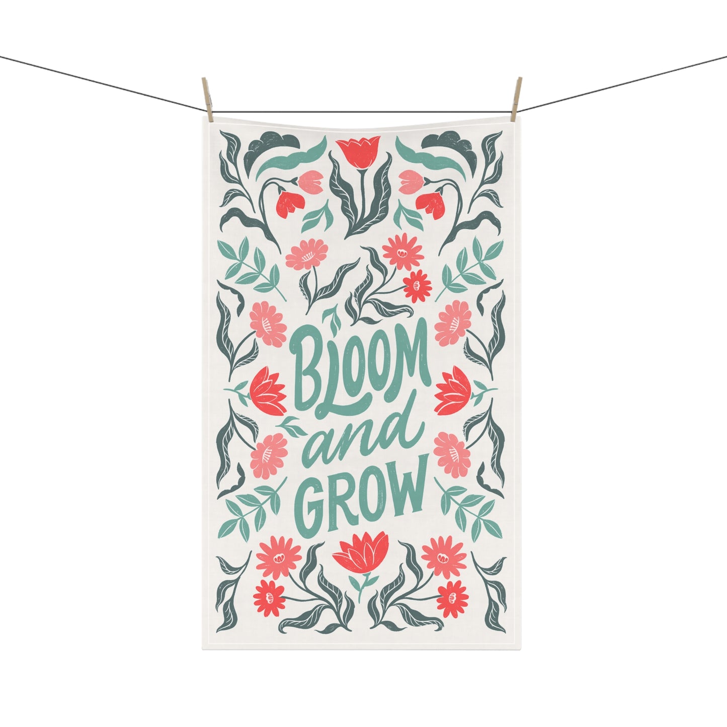 Bloom and Grow Tea Towel