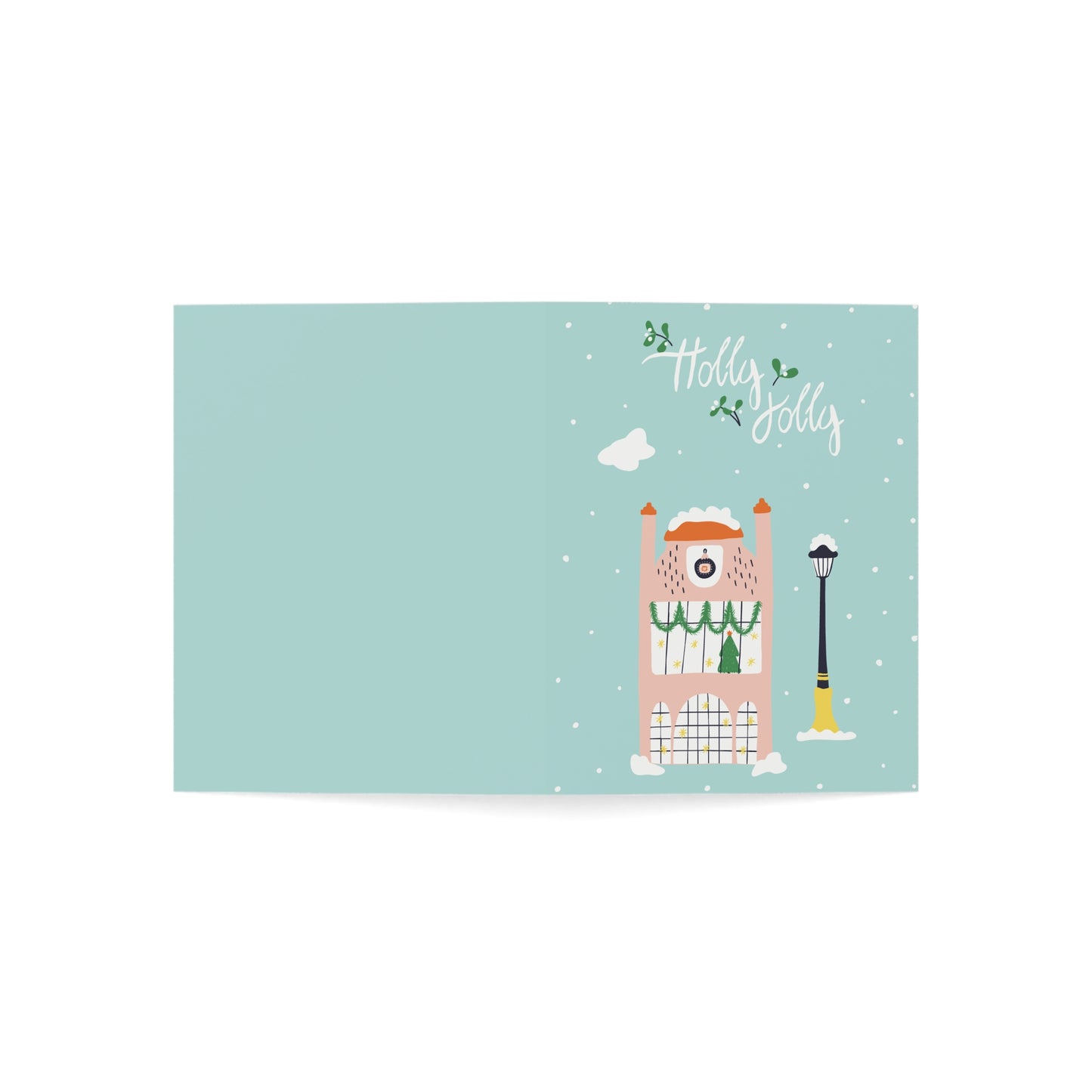 Holiday Greeting Cards - Holly Jolly House (10 and 30 pcs)