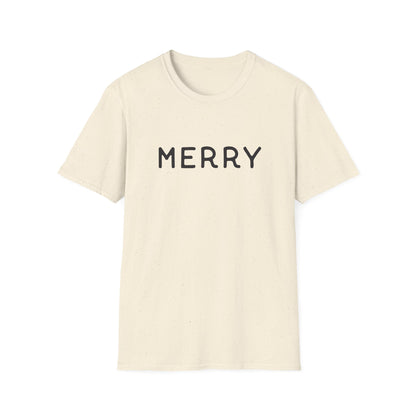 Merry Typography T-Shirt