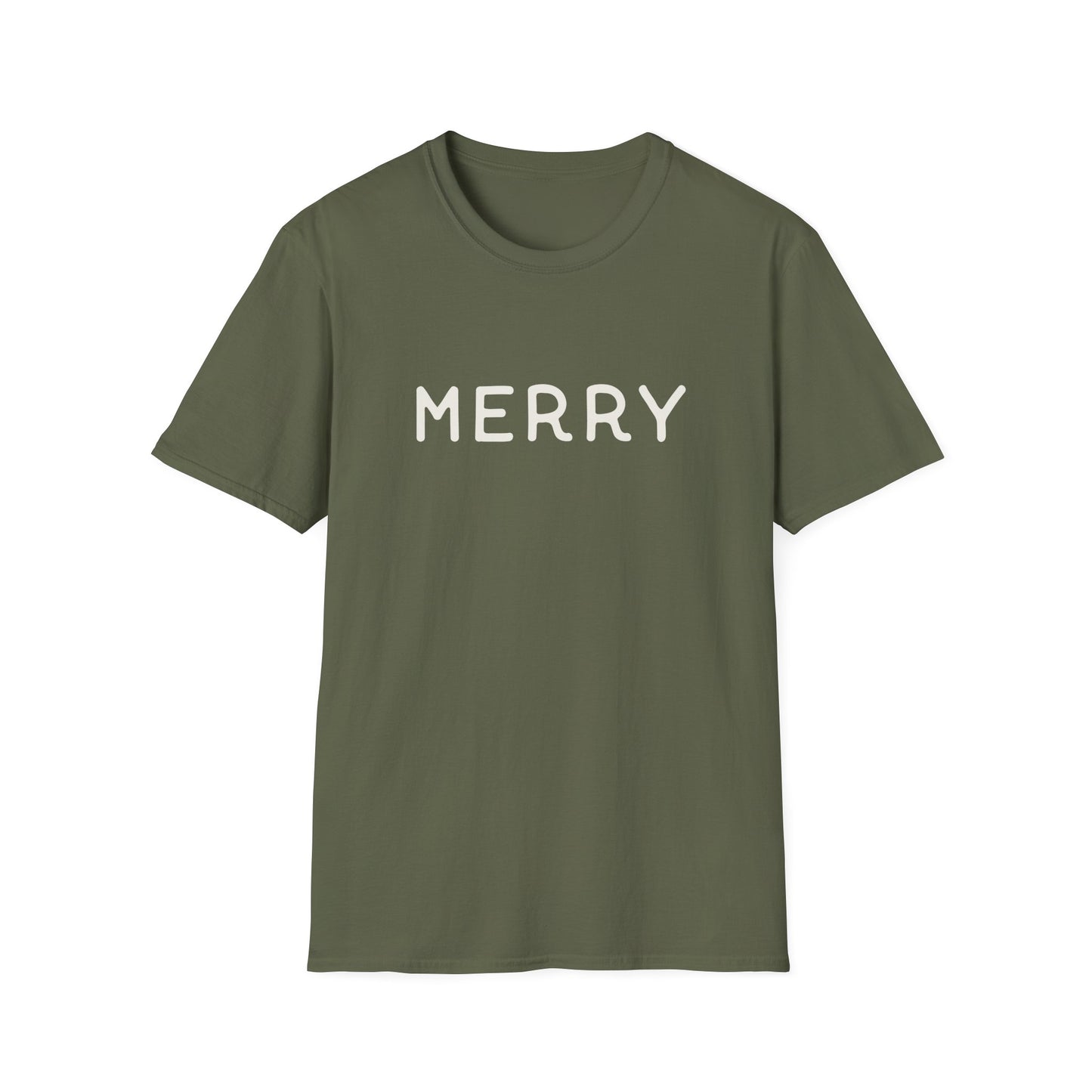 Merry Typography T-Shirt