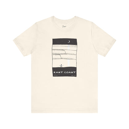 Unisex Tee - East Coast Surf Night Beach Vibes T-Shirt