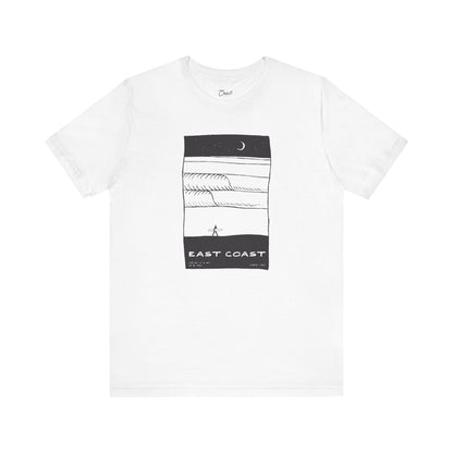 Unisex Tee - East Coast Surf Night Beach Vibes T-Shirt