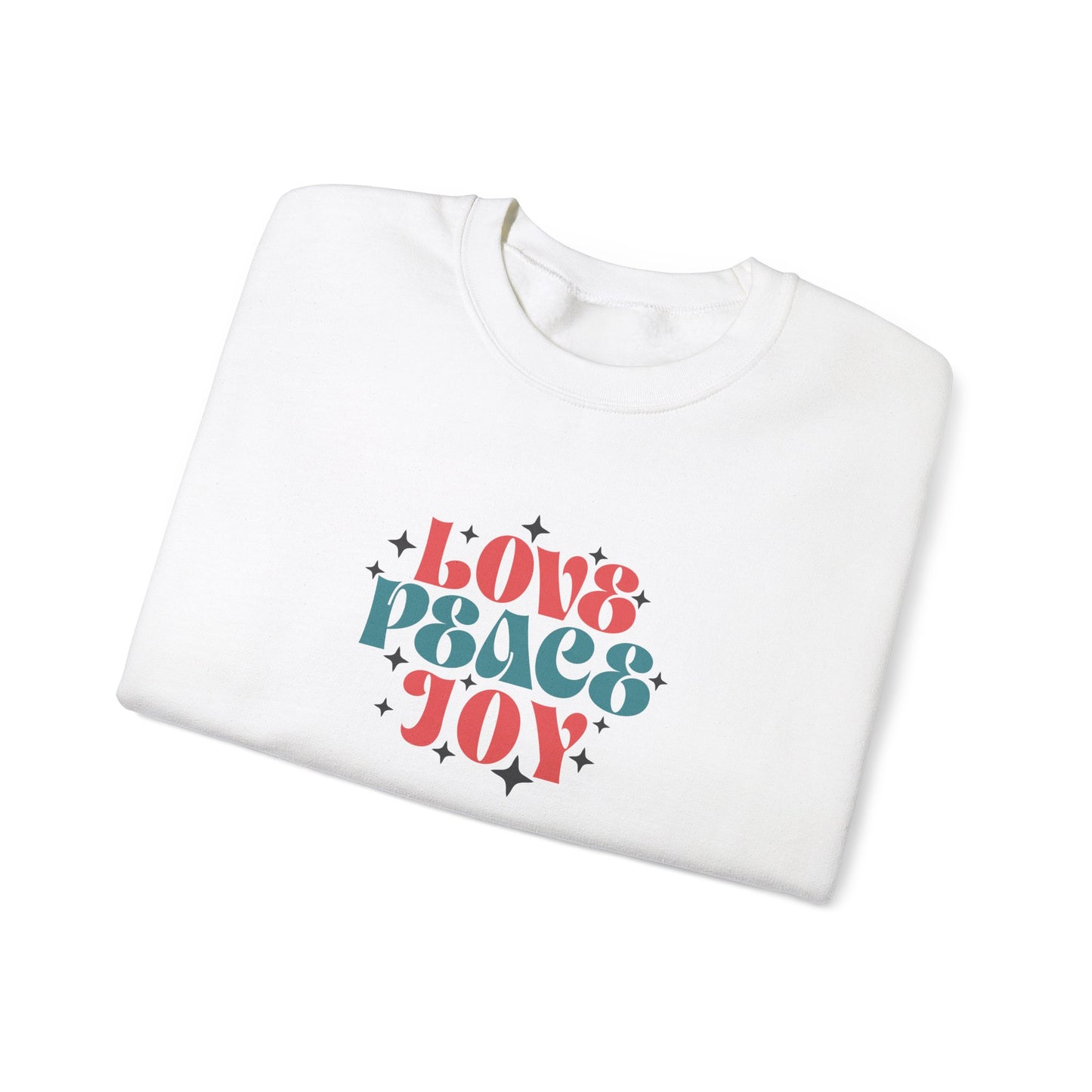 Love Peace Joy Crewneck Sweatshirt