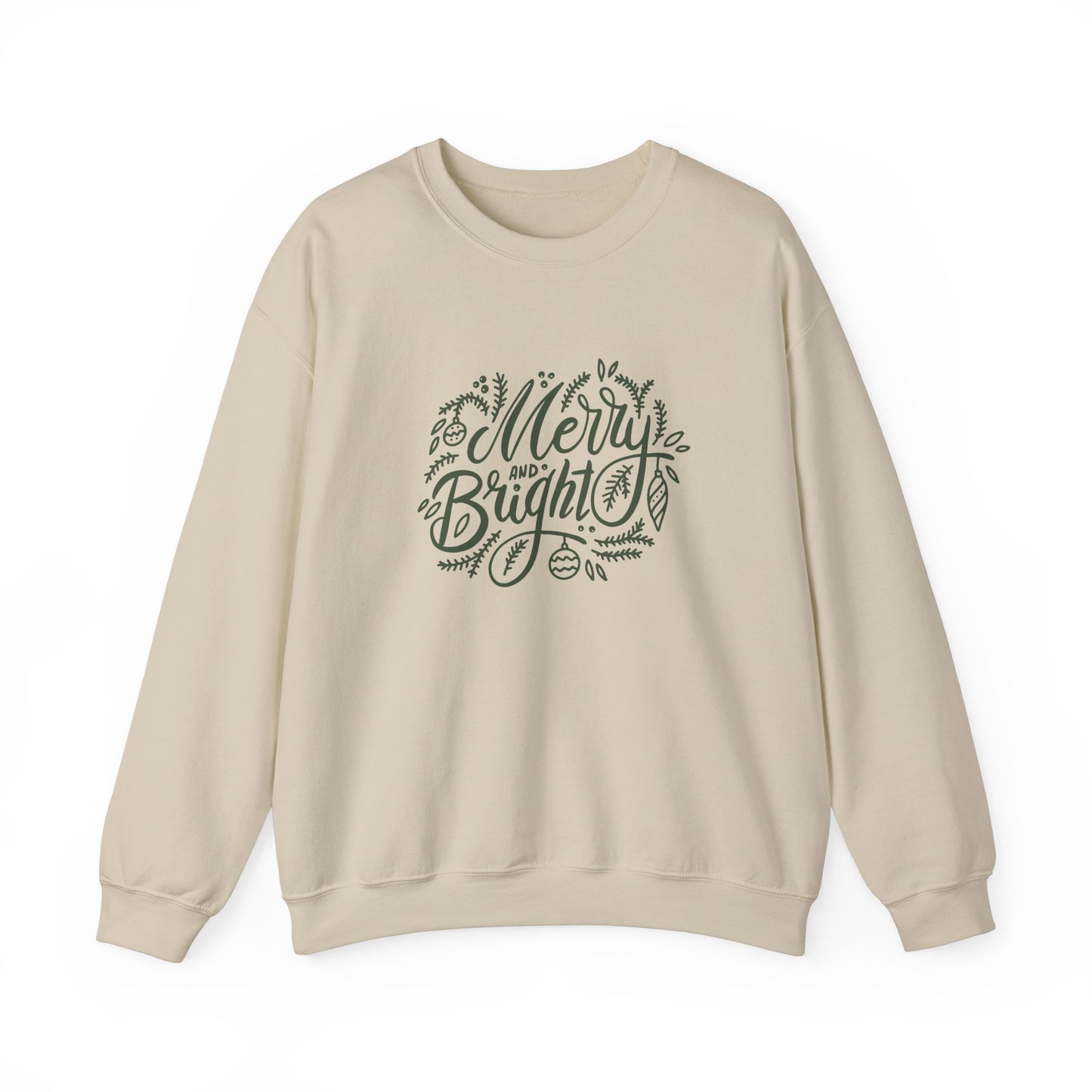 Merry & Bright Floral Crewneck Sweatshirt