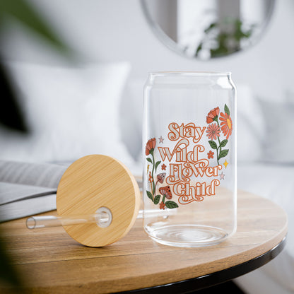 Stay Wild Sipper Glass