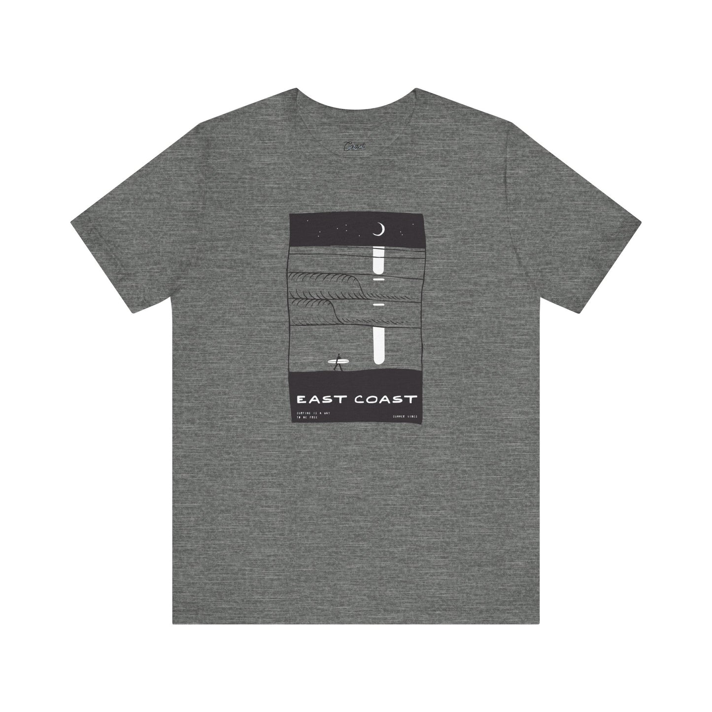 Unisex Tee - East Coast Surf Night Beach Vibes T-Shirt