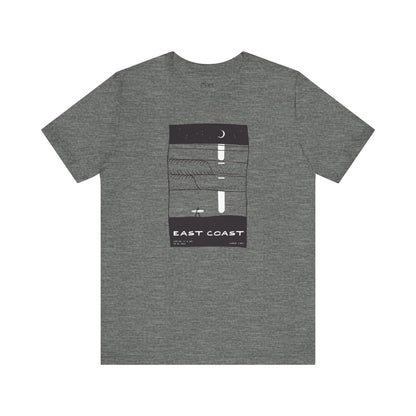 Unisex Tee - East Coast Surf Night Beach Vibes T-Shirt