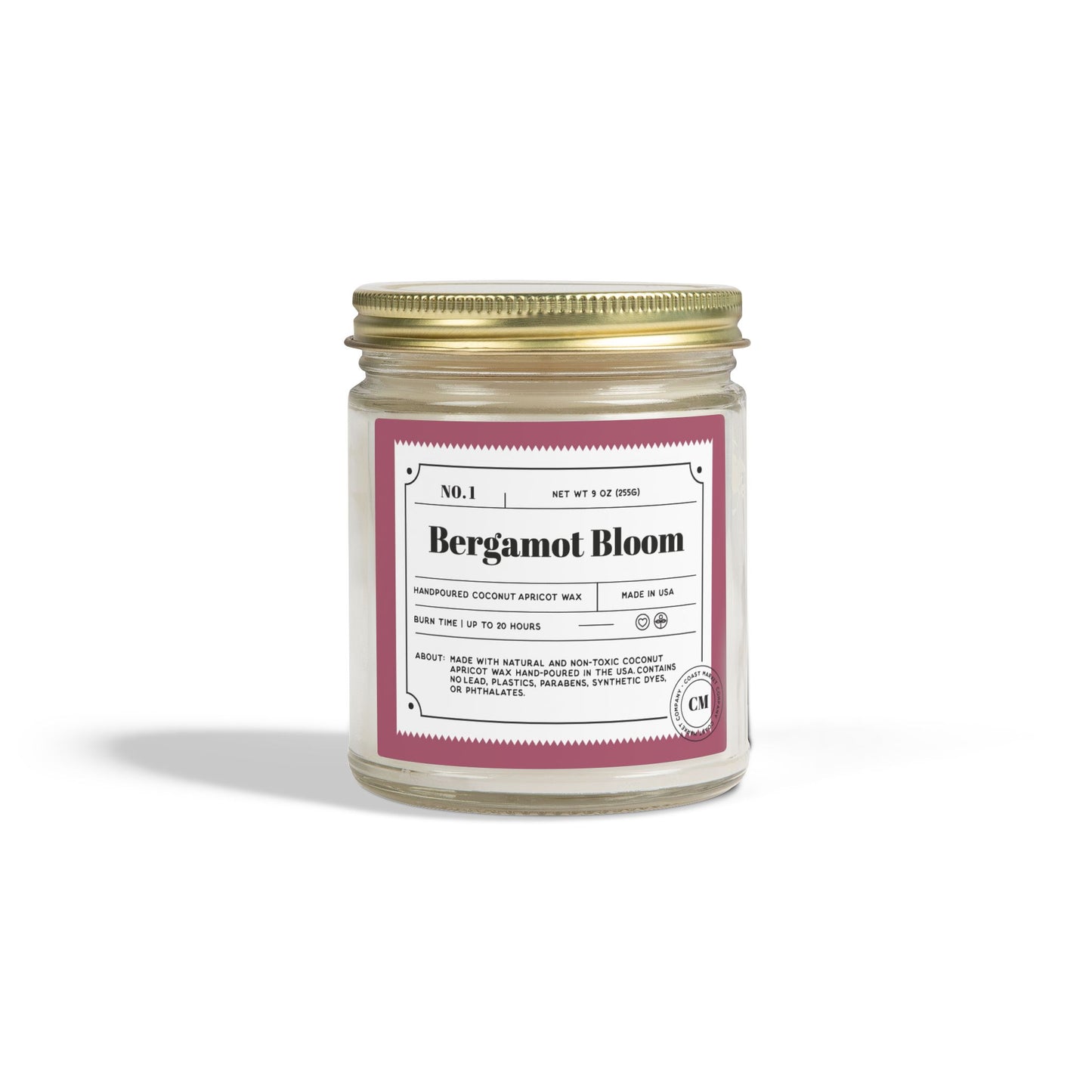 Bergamot Bloom Scented Candles,  ( 9oz)